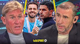 Simon Jordan BERATES Man City as Martin Keown HITS BACK at Bernado Silva's SWIPE at Arsenal! background