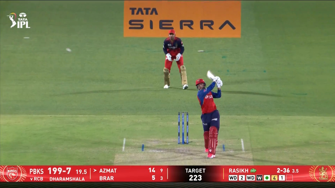 IPL 2026 M61: PBKS vs RCB - Azmatullah Omarzai Wicket