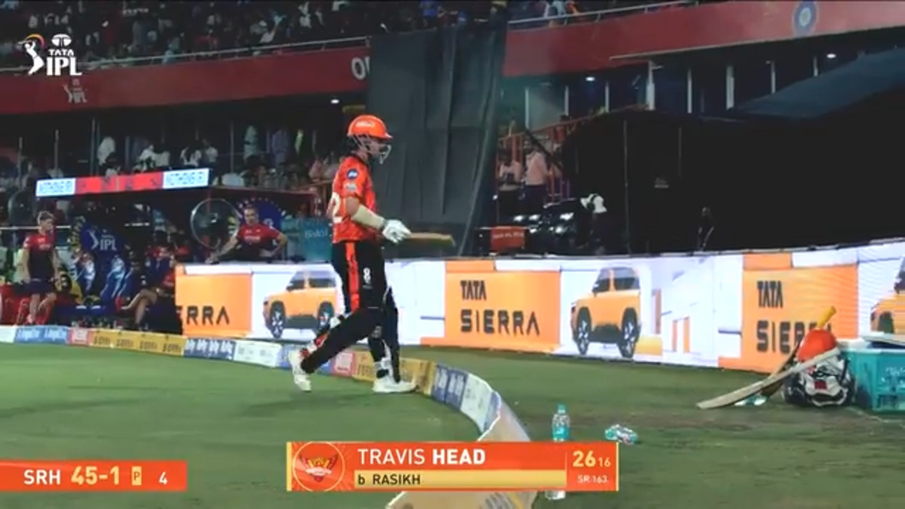 IPL 2026 M67: SRH vs RCB - Travis Head Wicket