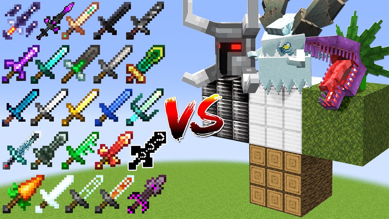 Which Swords is the strongest against Mowzie’s Mobs ?