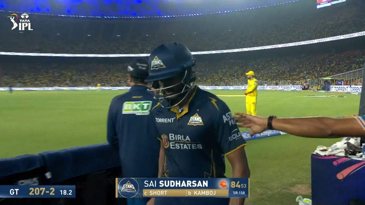 IPL 2026 M66: GT vs CSK - Sai Sudharsan Wicket