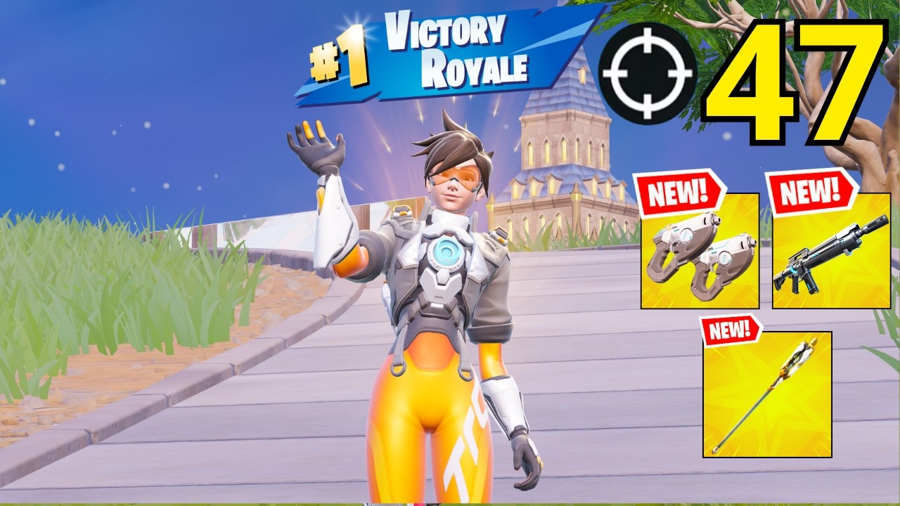 47 Elimination TRACER Gameplay Wins Zero Build (NEW FORTNITE CHAPTER 7 SEASON 2)