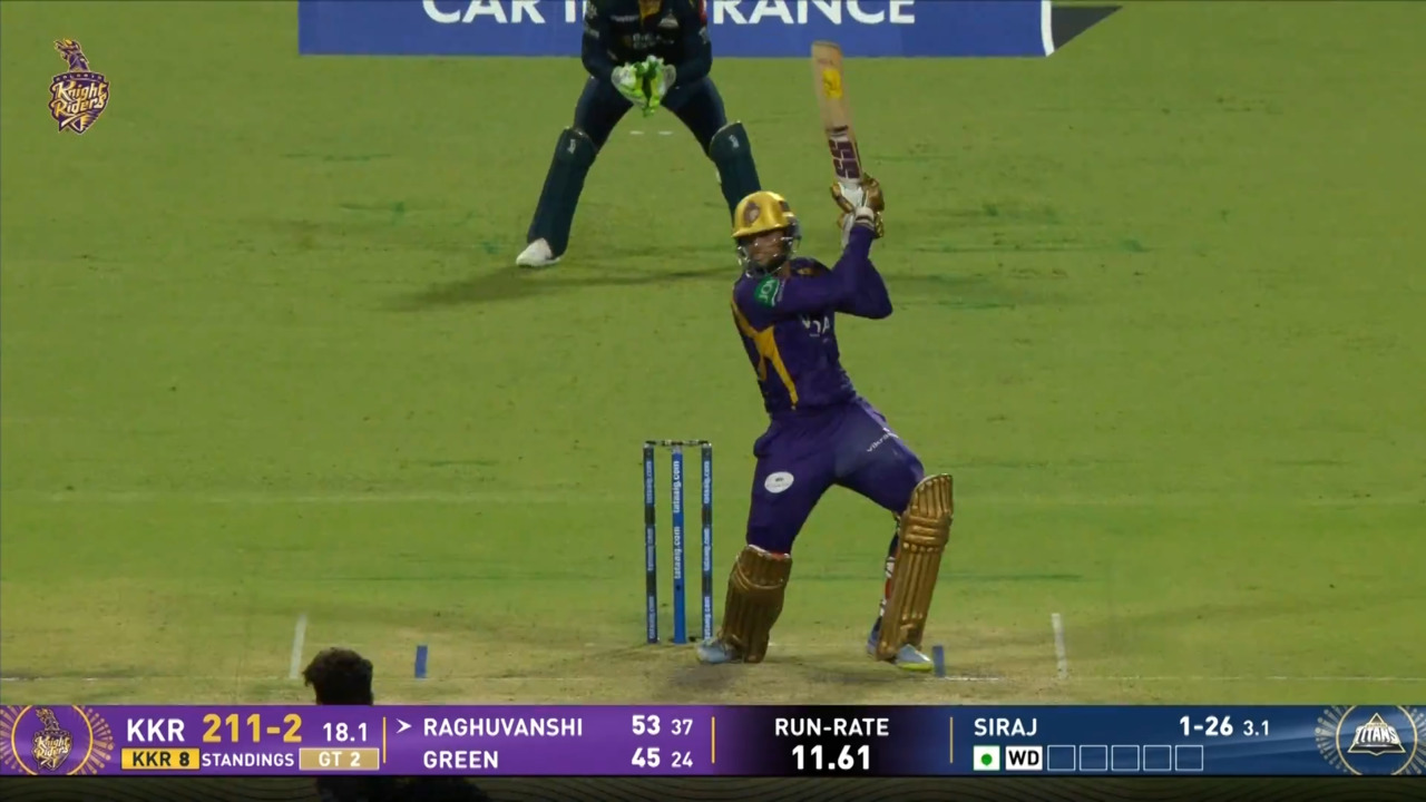 IPL 2026 M60: KKR vs GT - Angkrish Raghuvanshi Six background