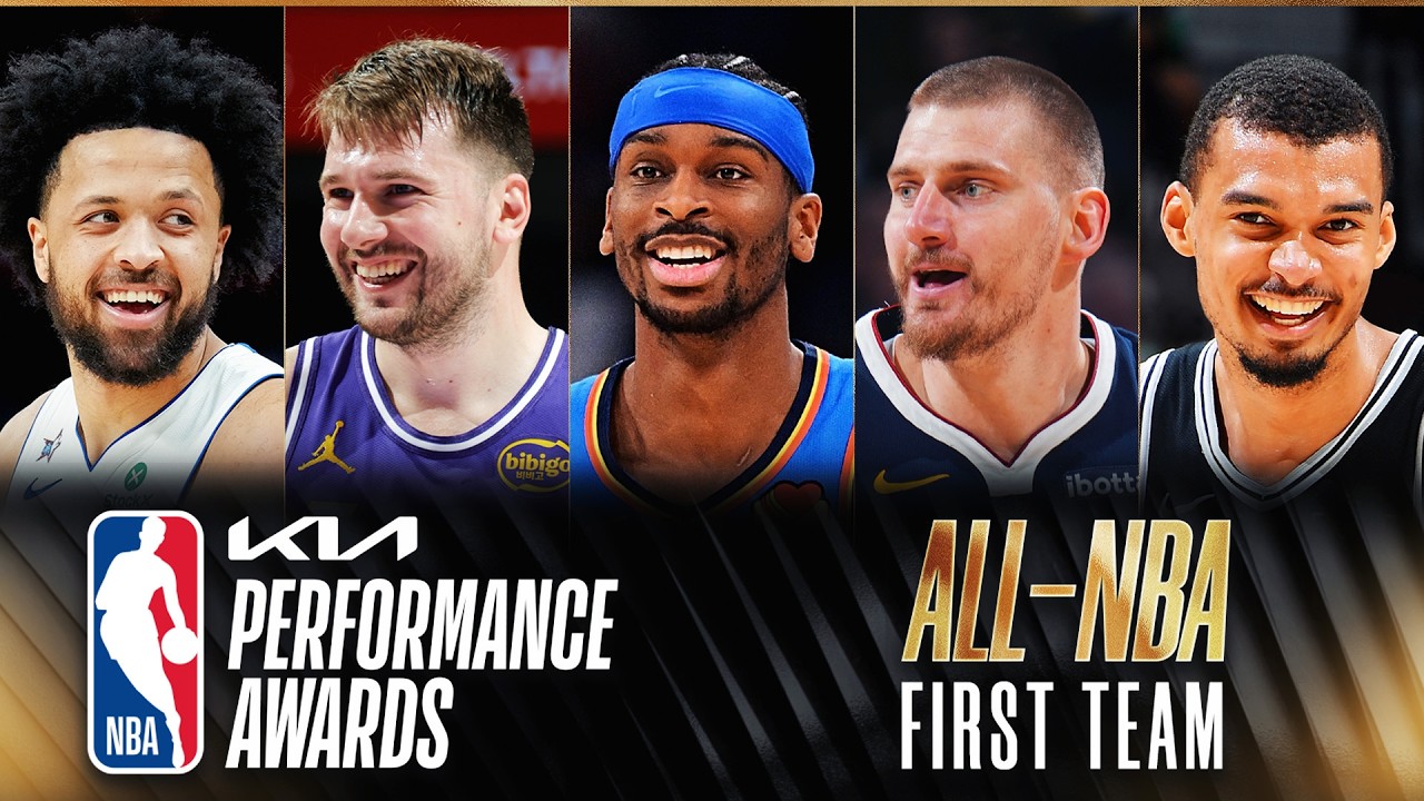 The 2025-26 Kia All-NBA First Team’s Best Moments background