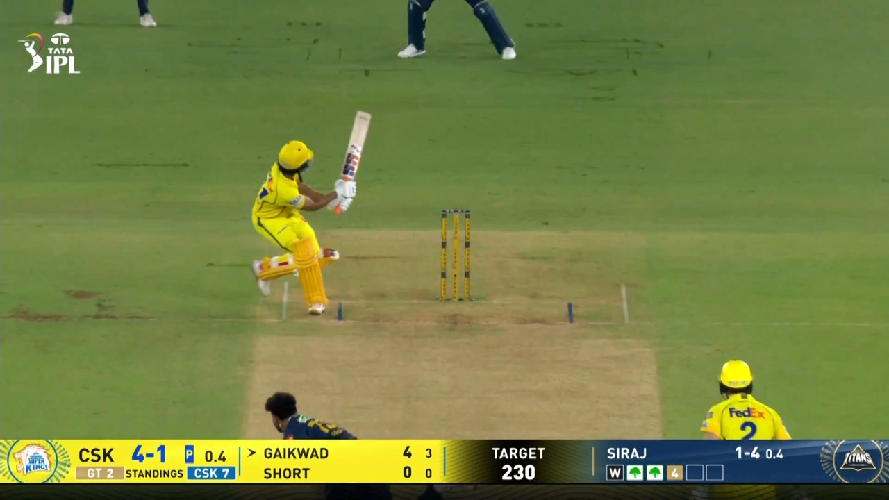 IPL 2026 M66: GT vs CSK - Ruturaj Gaikwad Six background