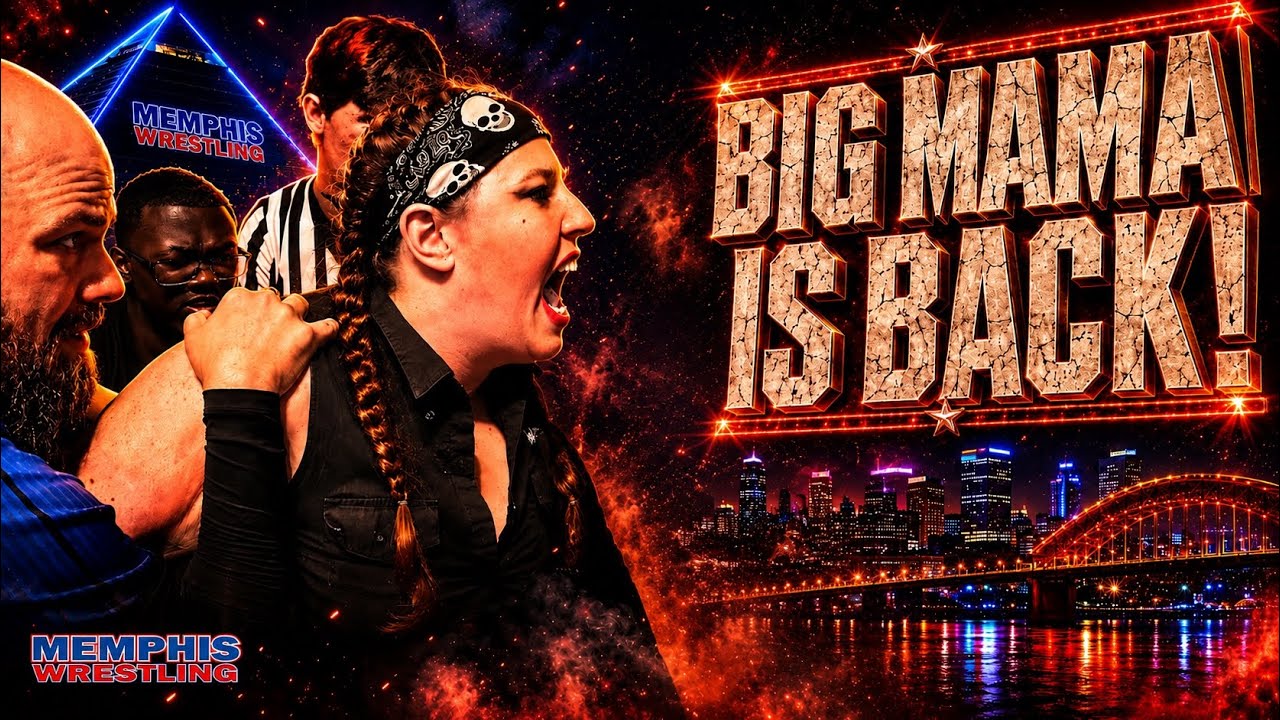 Big Mama is BACK for Raven Black! | MEMPHIS WRESTLING background