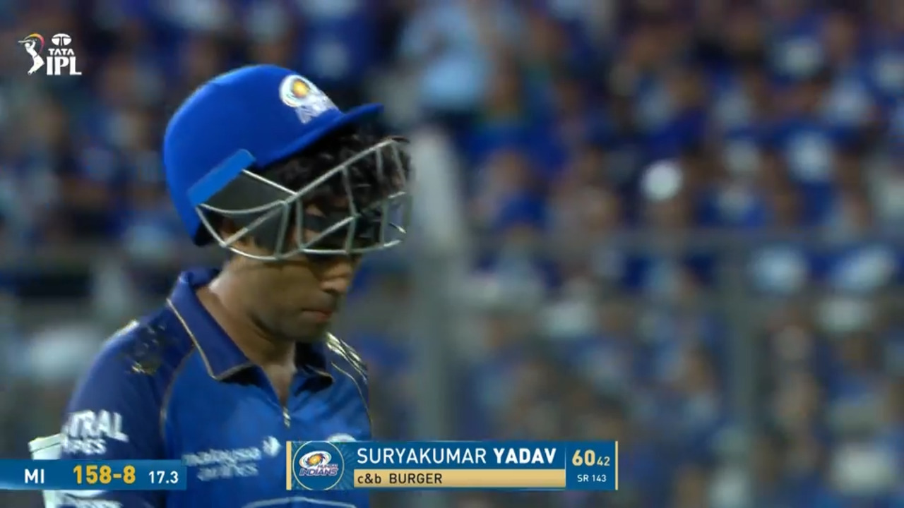 IPL 2026 M69: MI vs RR - Suryakumar Yadav Wicket background