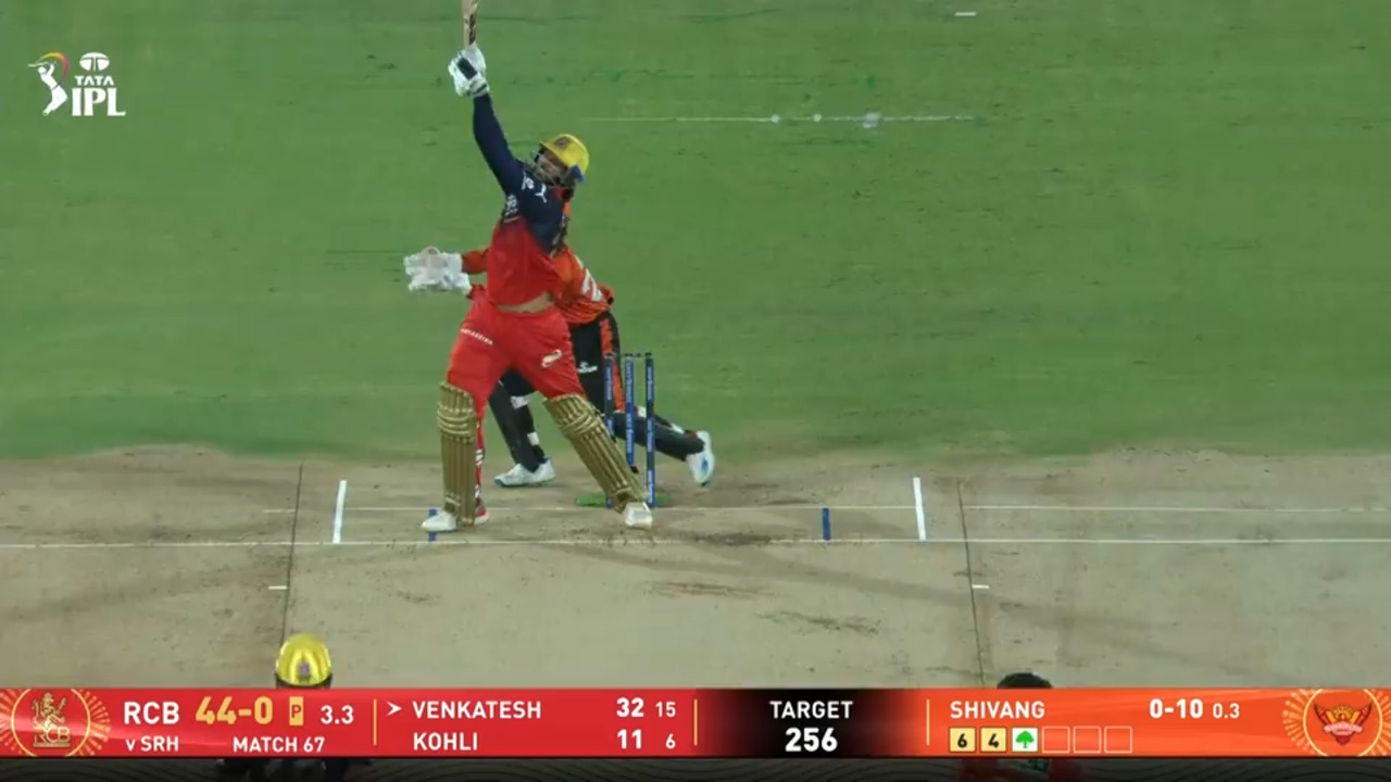 IPL 2026 M67: SRH vs RCB - Venkatesh Iyer Six background