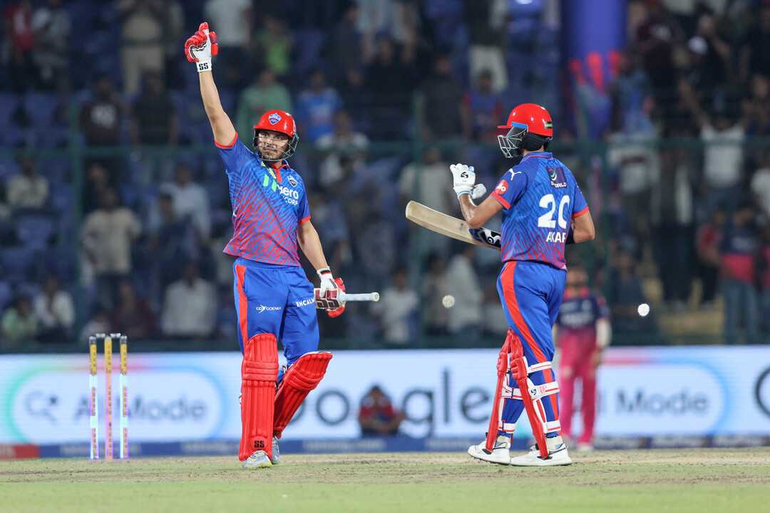 Ashutosh storms DC home with a five-ball 18 background