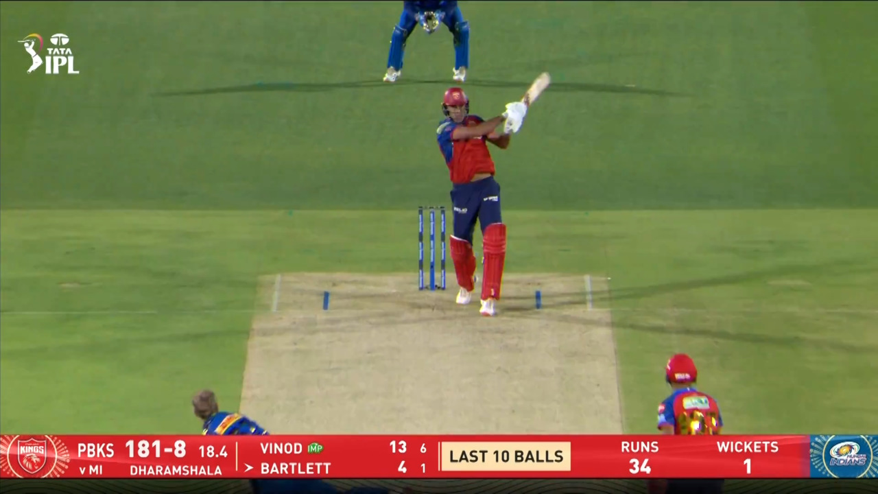 IPL 2026 M58: PBKS vs MI - Xavier Bartlett Six background