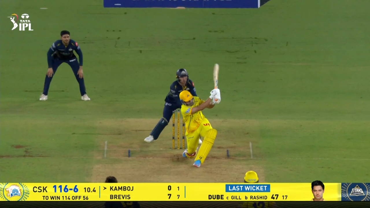 IPL 2026 M66: GT vs CSK - Anshul Kamboj Six background