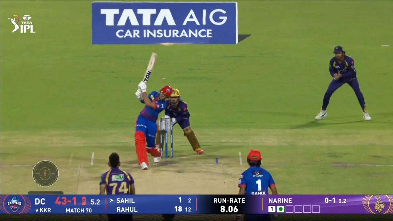 IPL 2026 M70: KKR vs DC - Sahil Parakh Six background