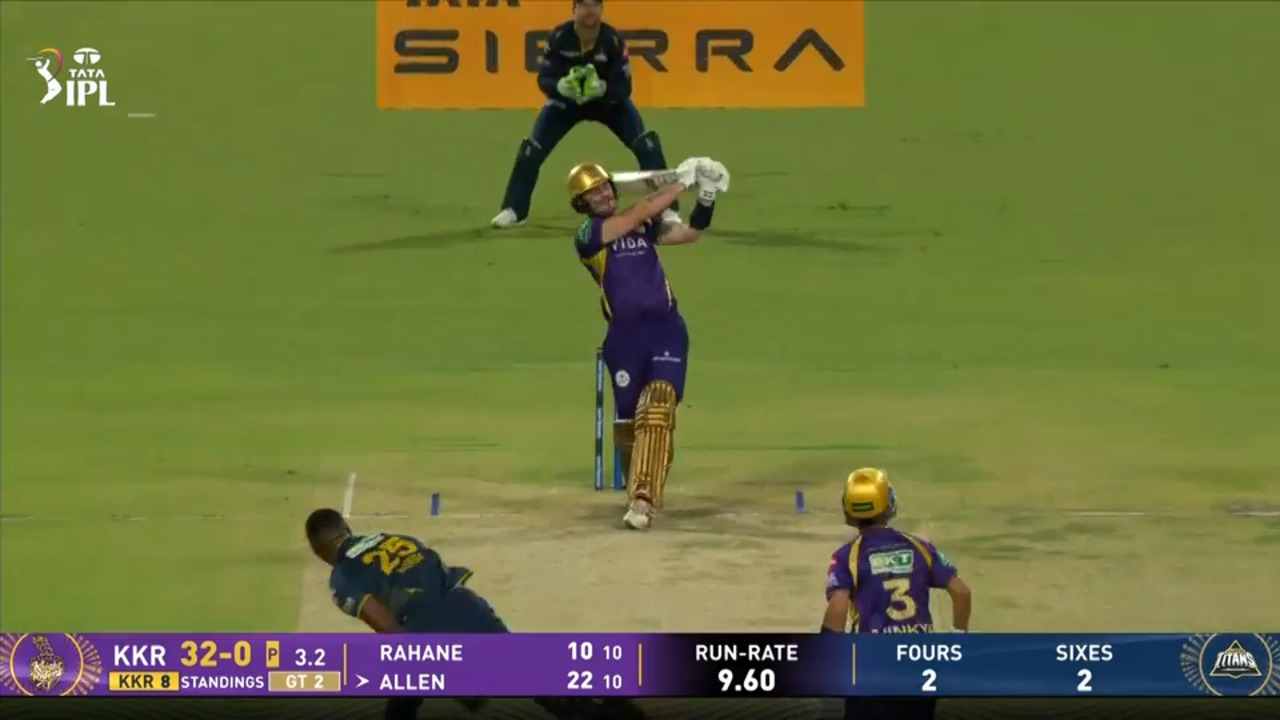 IPL 2026 M60: KKR vs GT - Finn Allen Six