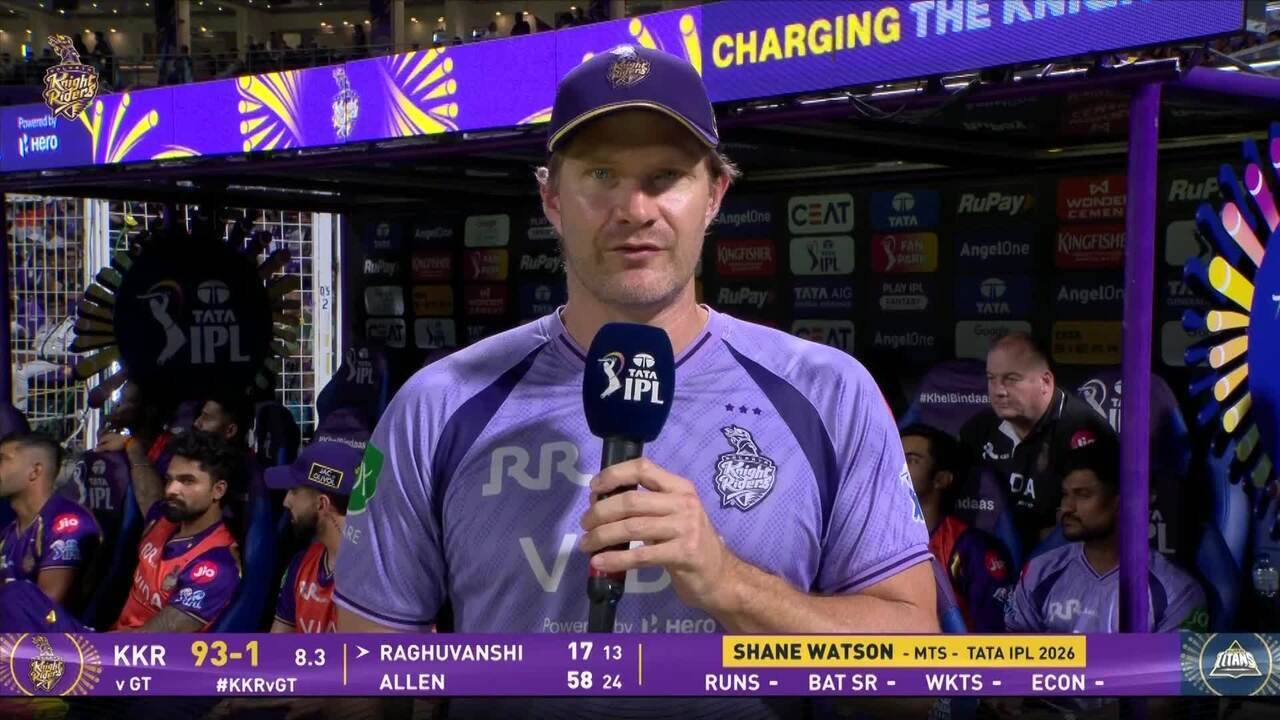 IPL 2026 M60: KKR vs GT - Shane Watson Interview