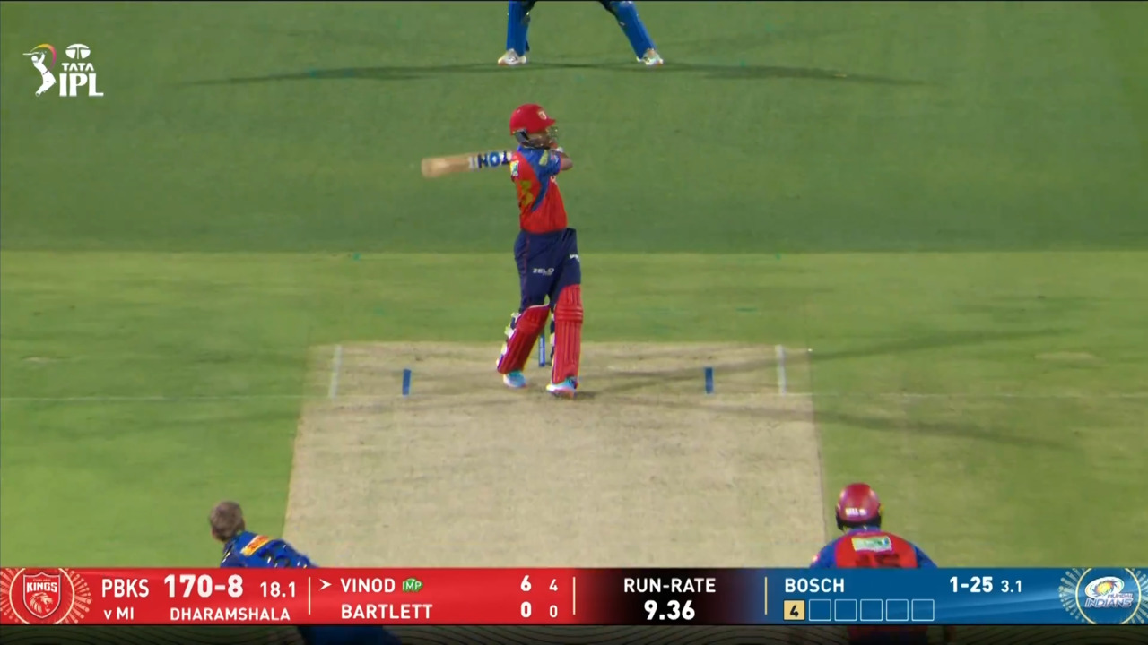 IPL 2026 M58: PBKS vs MI - Vishnu Vinod Six background