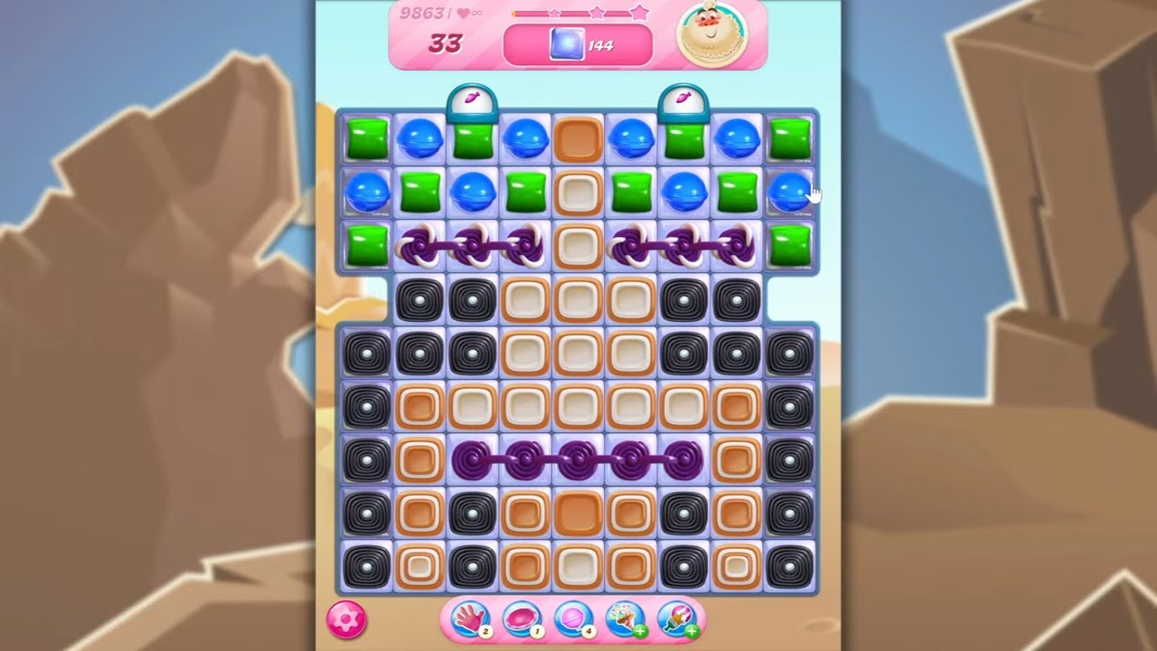 Candy Crush Saga LEVEL 9863 NO BOOSTERS (new version)🐟☑️