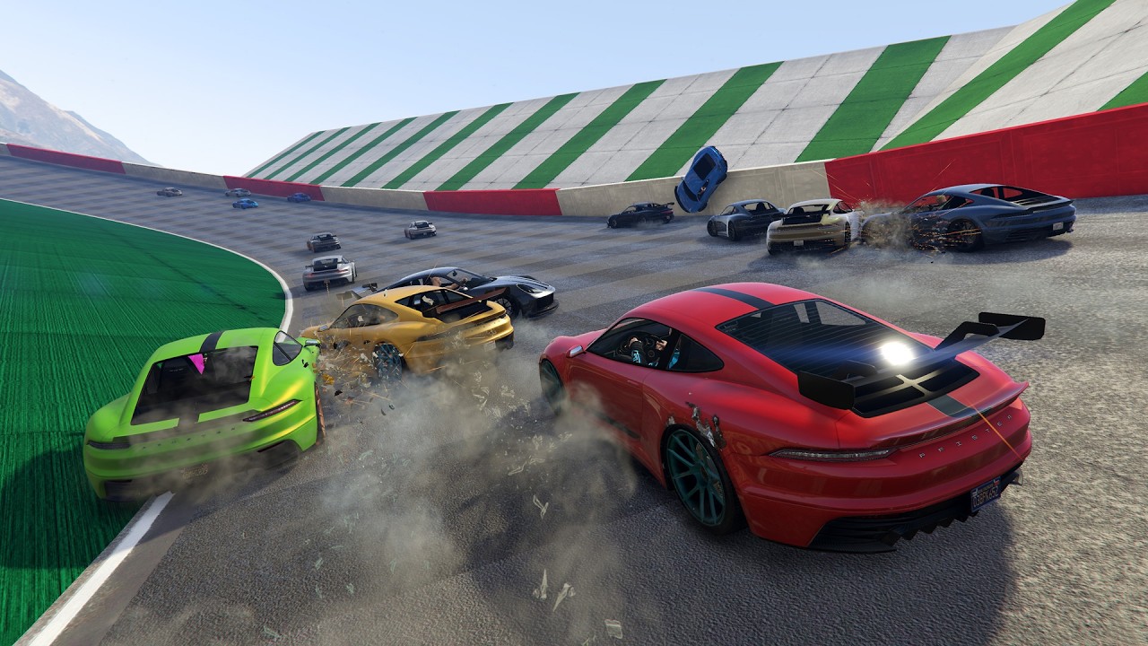 NASCAR Chaos In GTA!? - GTA FiveM Random Racing