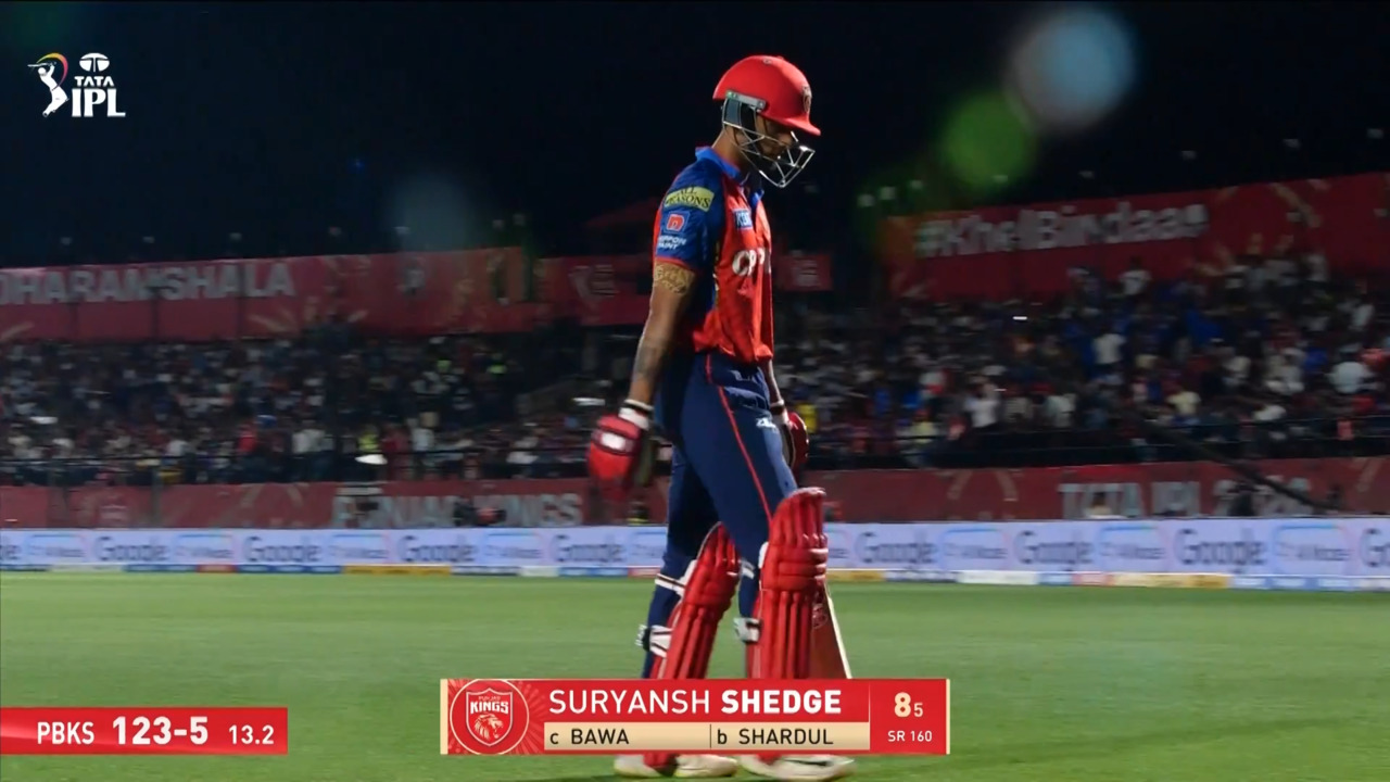 IPL 2026 M58: PBKS vs MI - Suryansh Shedge Wicket