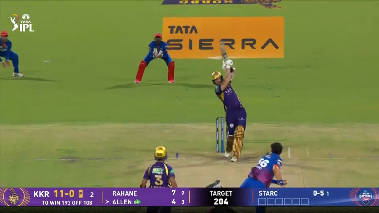 IPL 2026 M70: KKR vs DC - Finn Allen Six background