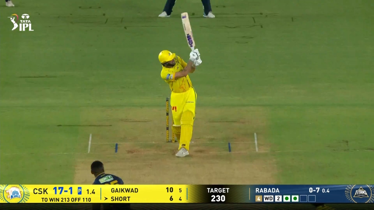 IPL 2026 M66: GT vs CSK - Matthew Short Six background