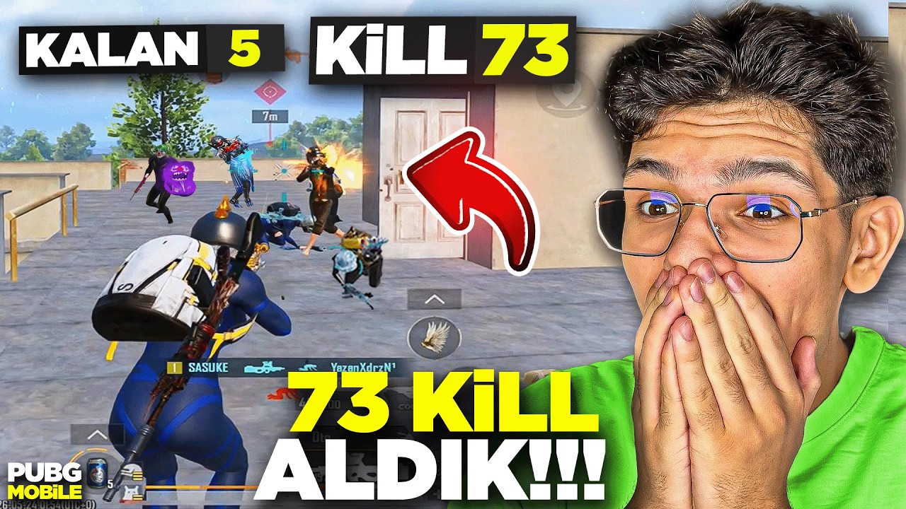 P90 ALIP YOK ETTİM! 73 KİLL ALDIK - PUBG MOBİLE