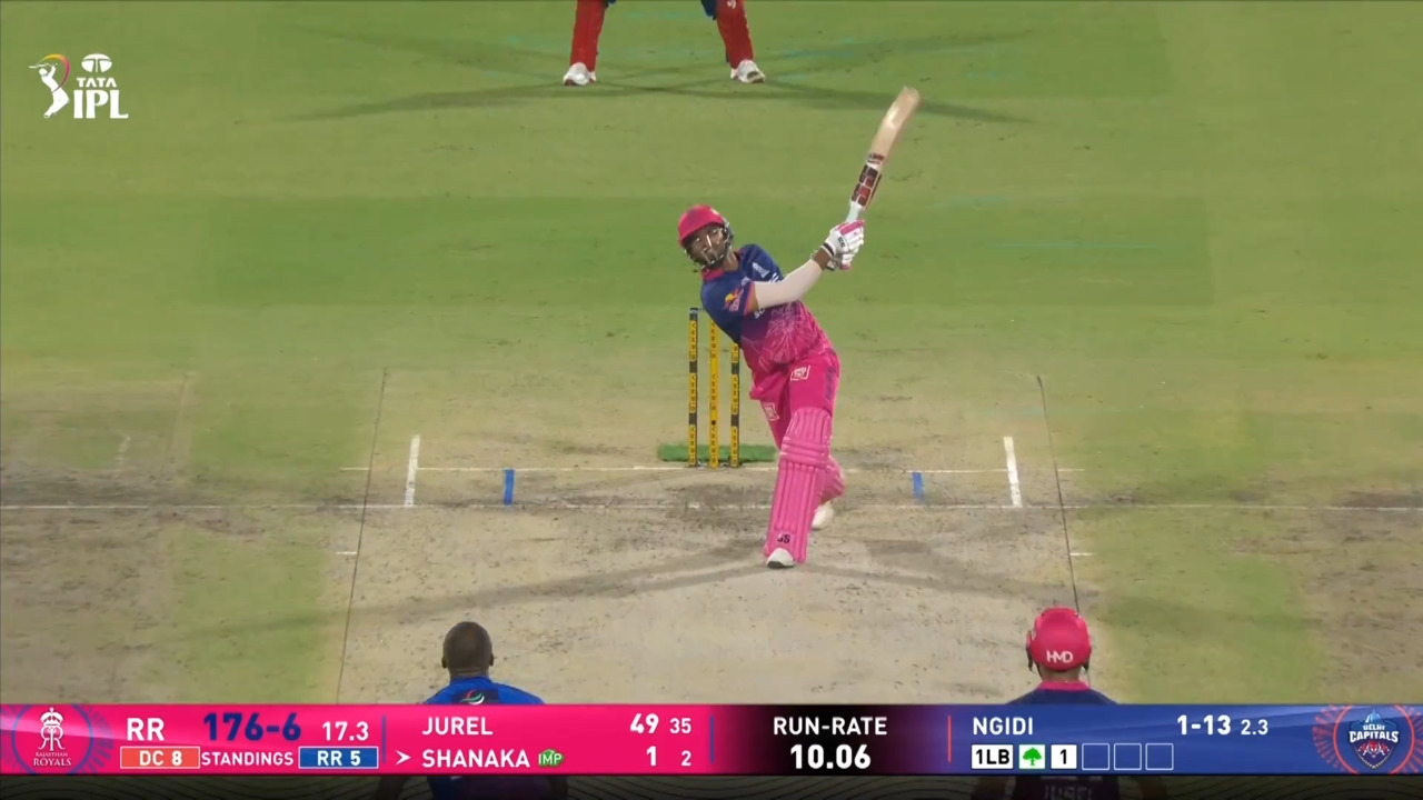 IPL 2026 M62: DC vs RR - Dasun Shanaka Six
