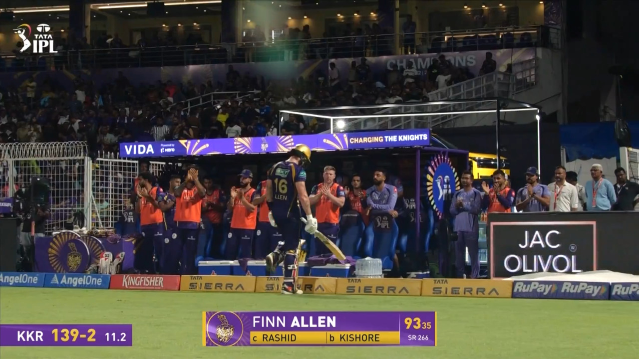 IPL 2026 M60: KKR vs GT - Finn Allen Wicket
