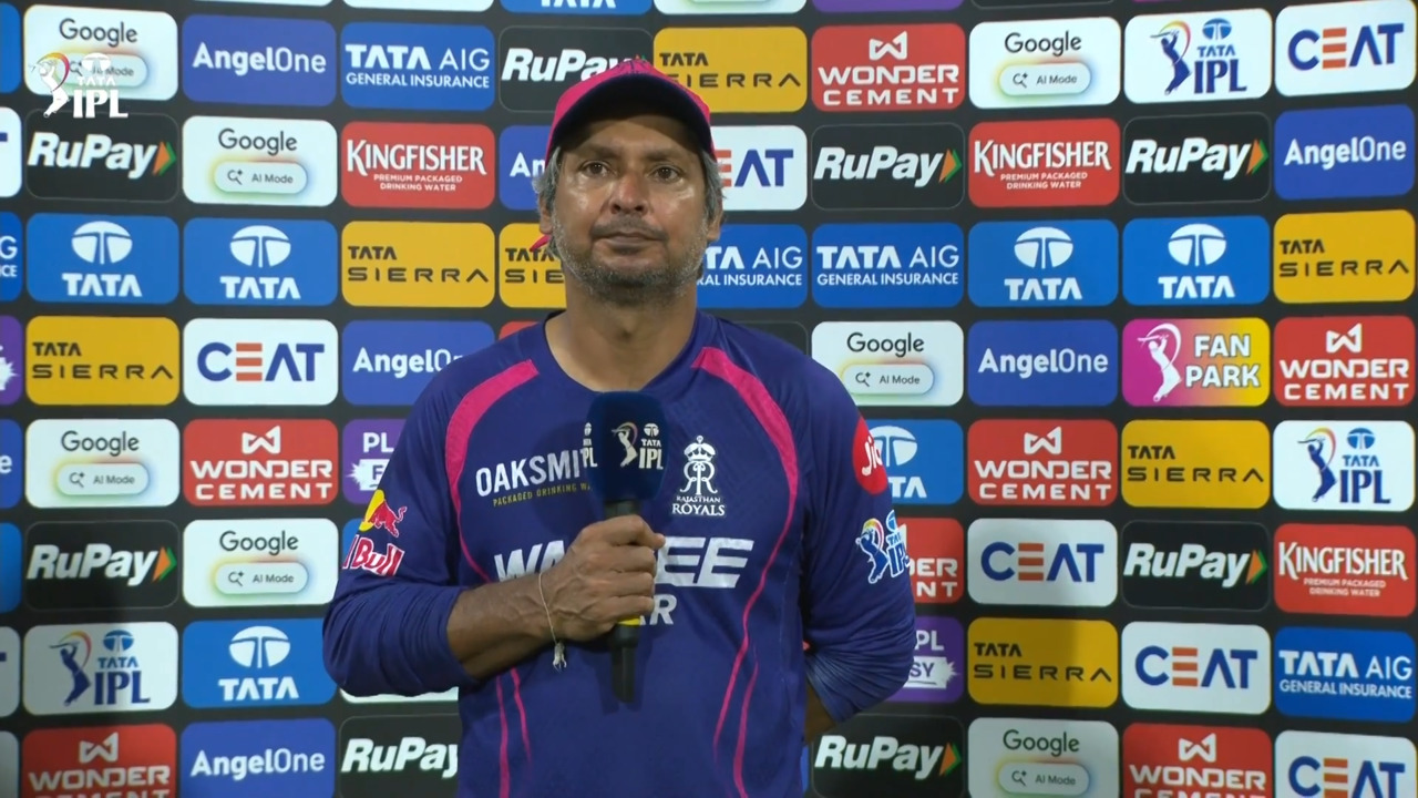 IPL 2026 M69: MI vs RR - Kumar Sangakkara Interview background