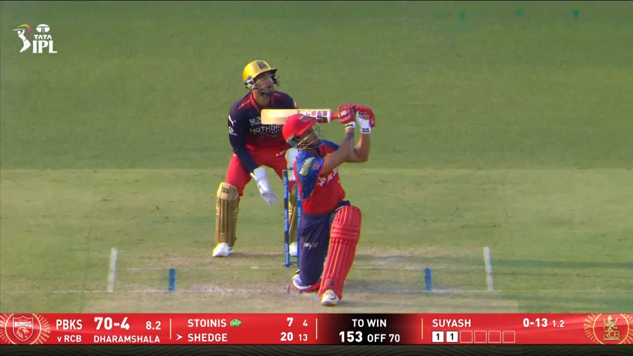 IPL 2026 M61: PBKS vs RCB - Suryansh Shedge Six background
