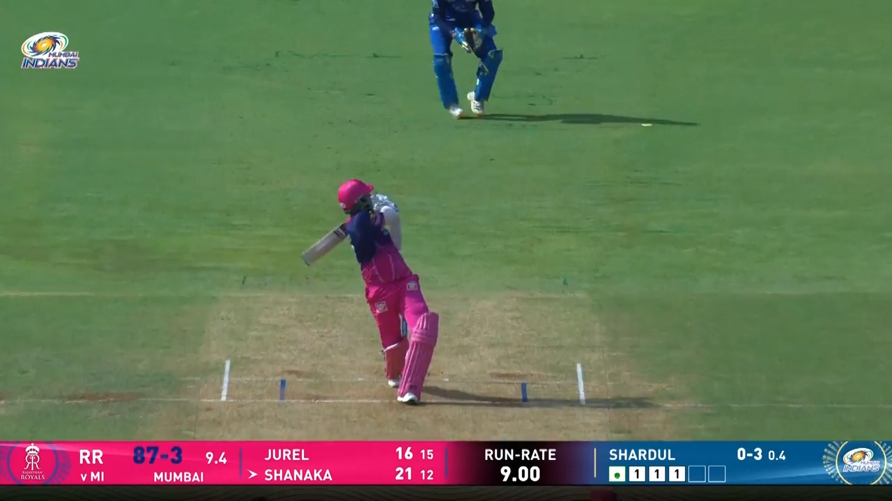 IPL 2026 M69: MI vs RR - Dasun Shanaka Six