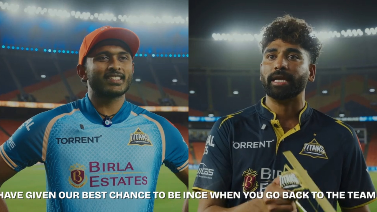 Elegance meets Aggression, with Sai Sudharsan & Mohd. Siraj background