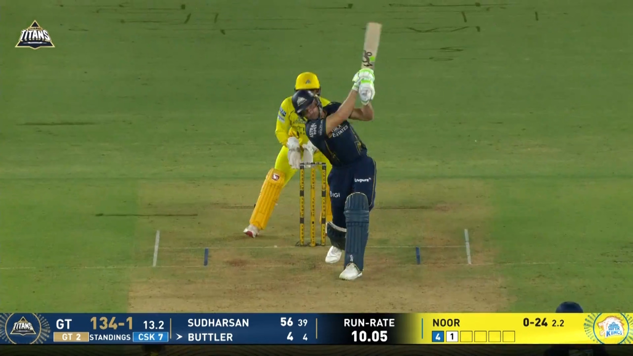 IPL 2026 M66: GT vs CSK - Jos Buttler Six background