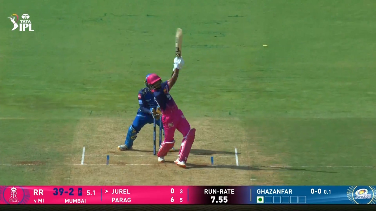 IPL 2026 M69: MI vs RR - Dhruv Jurel Six