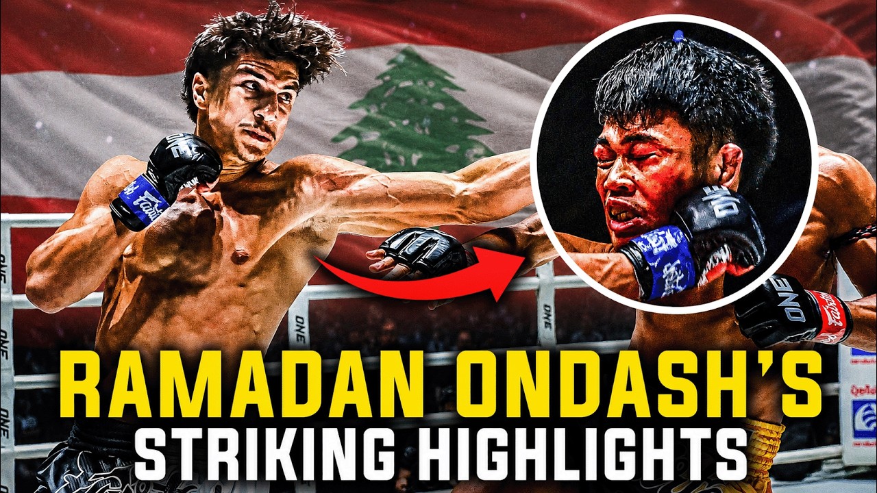 “The Scorpion” NEVER Misses 🦂🎯 Ramadan Ondash Muay Thai Highlights background