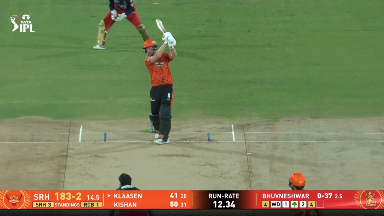 IPL 2026 M67: SRH vs RCB - Heinrich Klaasen Six