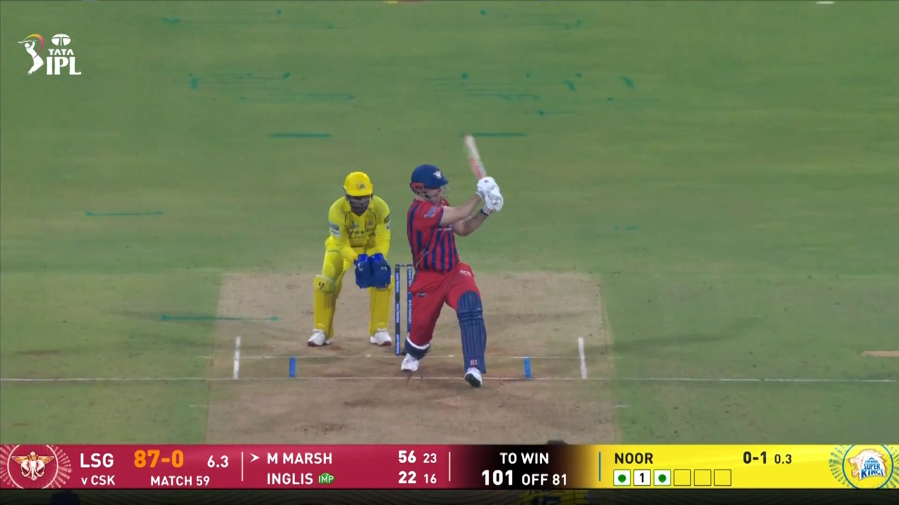 IPL 2026 M59: LSG vs CSK - Mitchell Marsh Six