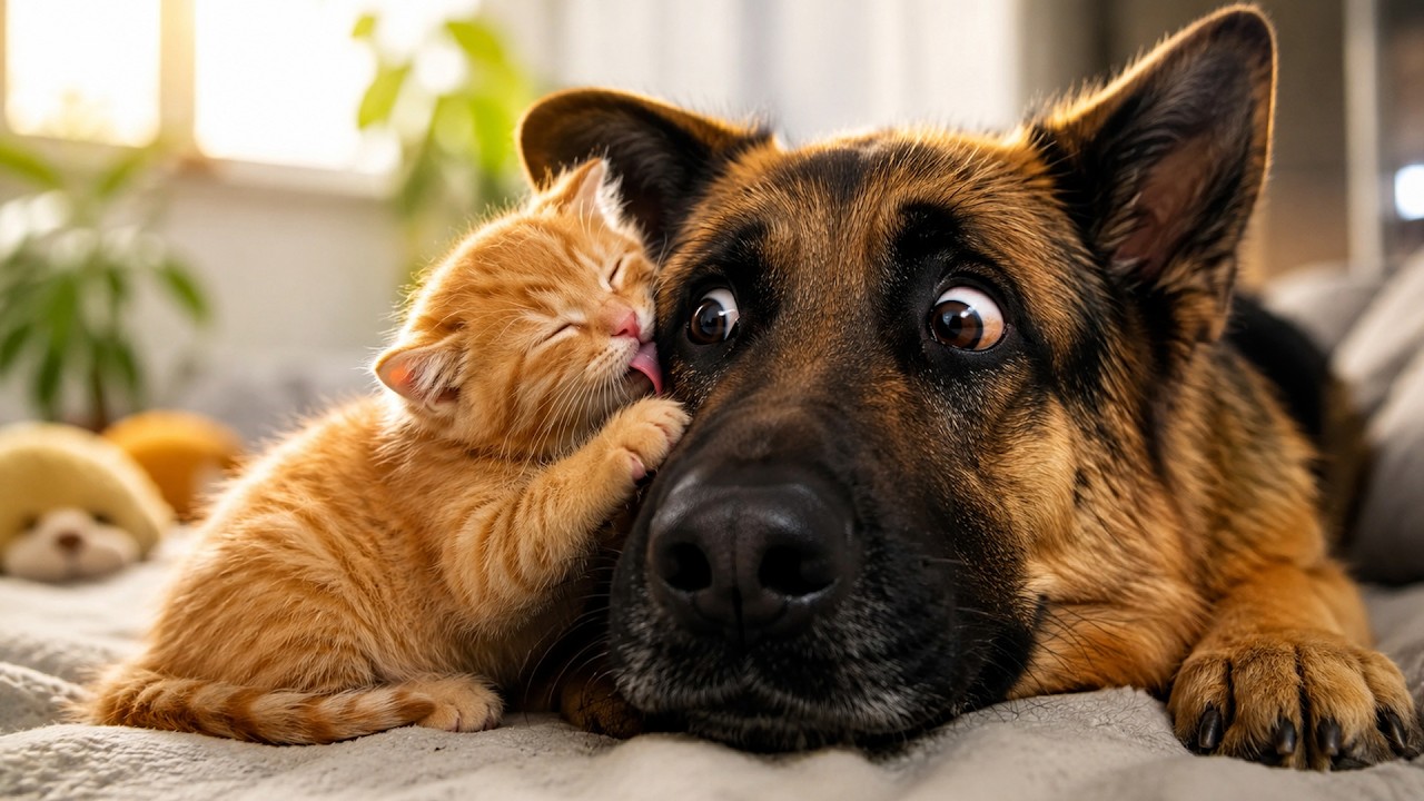 These CUTE Kittens Refuse To Leave Their Big Dogs Alone 🤣 Funniest Cat and Dog Moments Ever