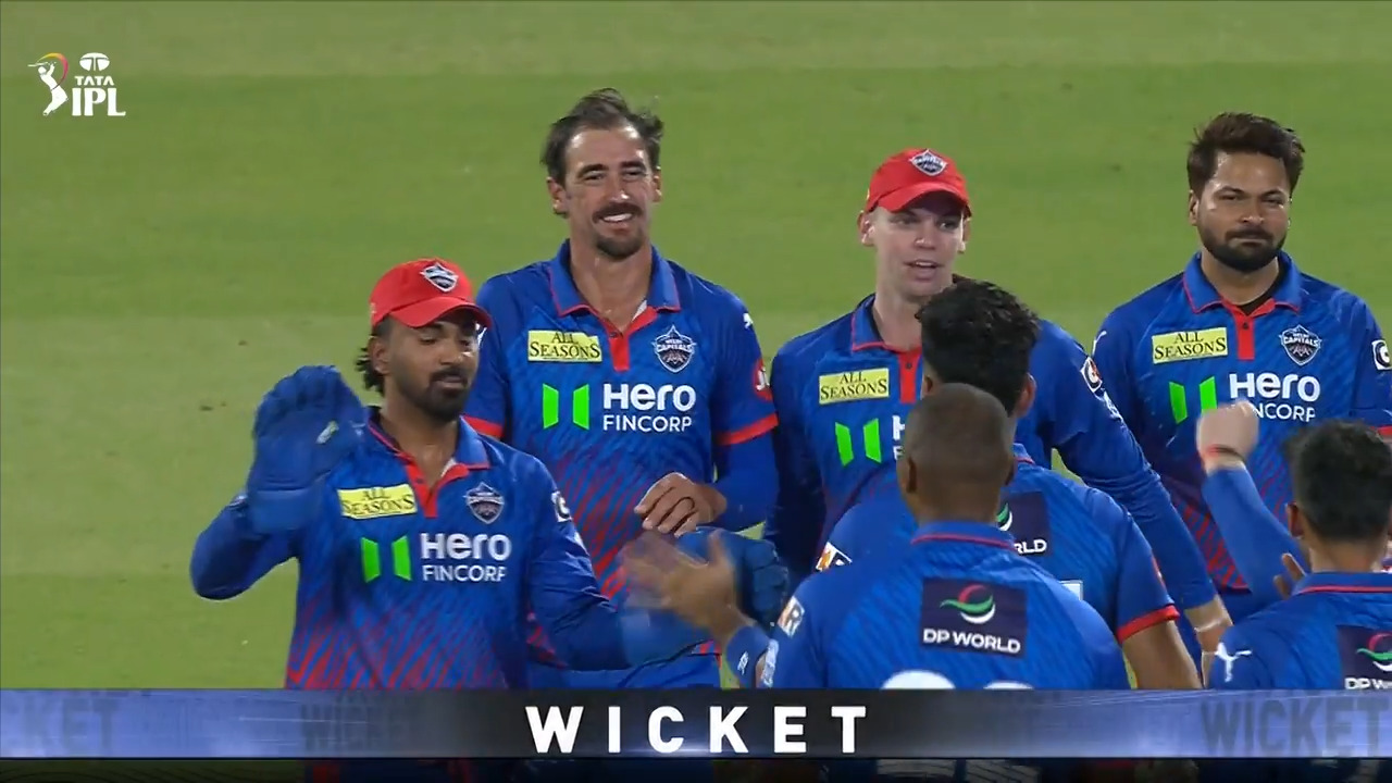 IPL 2026 M62: DC vs RR - Fall of Wickets