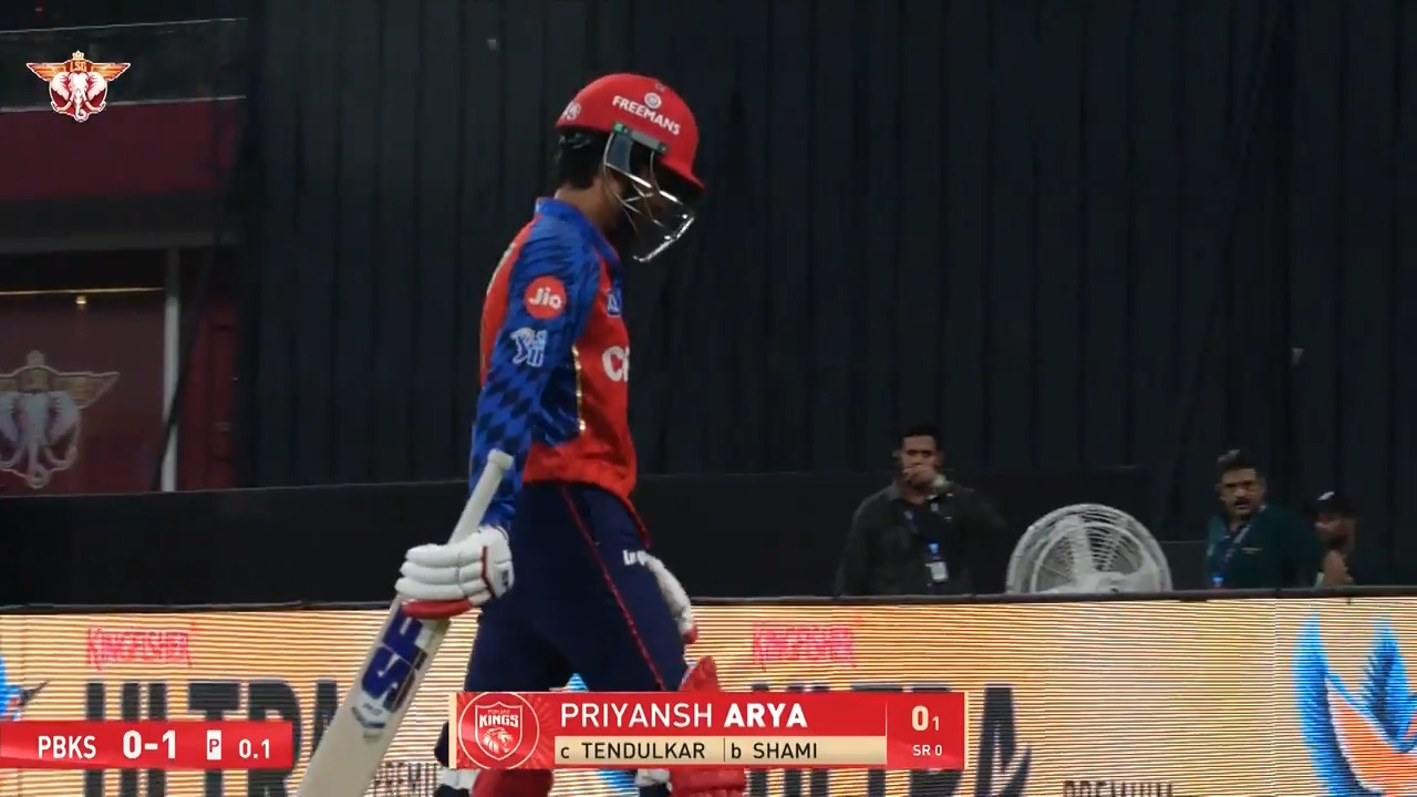 IPL 2026 M68: LSG vs PBKS - Priyansh Arya Wicket background
