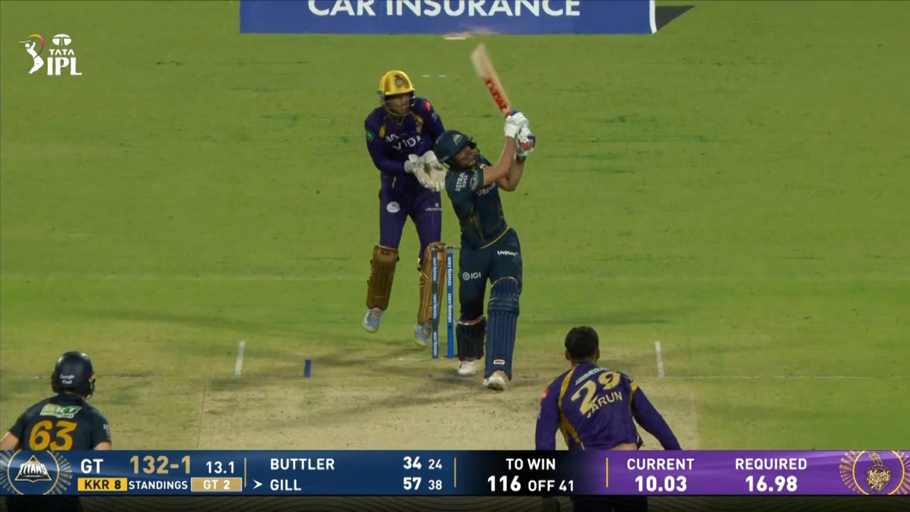 IPL 2026 M60: KKR vs GT - Shubman Gill Six