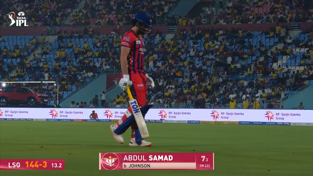 IPL 2026 M59: LSG vs CSK - Abdul Samad Wicket background