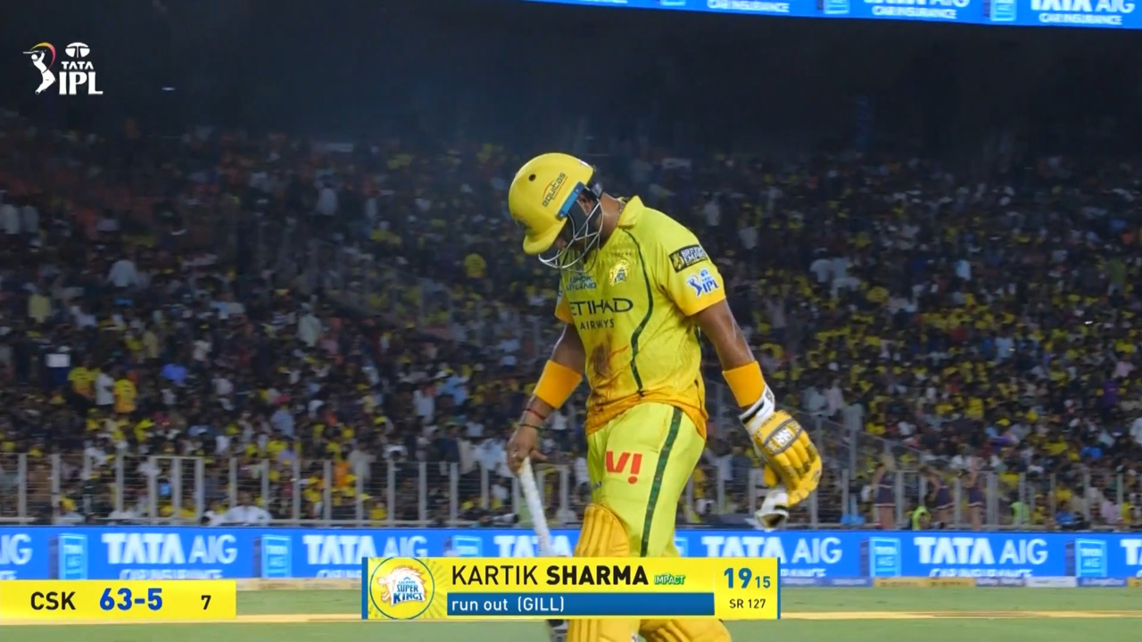 IPL 2026 M66: GT vs CSK - Kartik Sharma Wicket