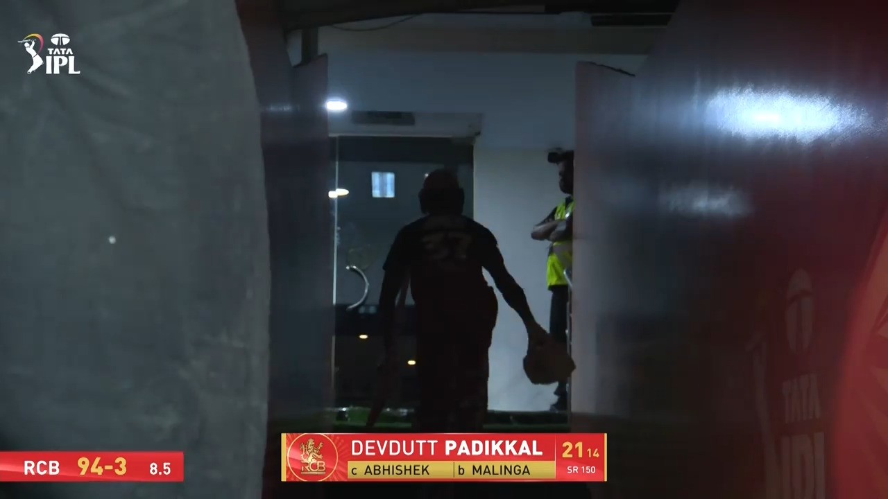 IPL 2026 M67: SRH vs RCB - Devdutt Padikkal Wicket