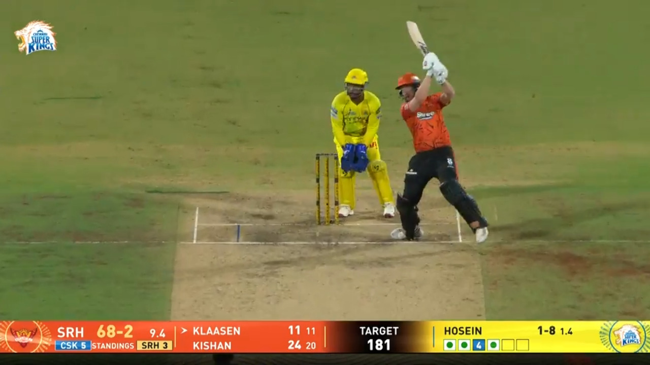 IPL 2026 M63: CSK vs SRH - Heinrich Klaasen Six background