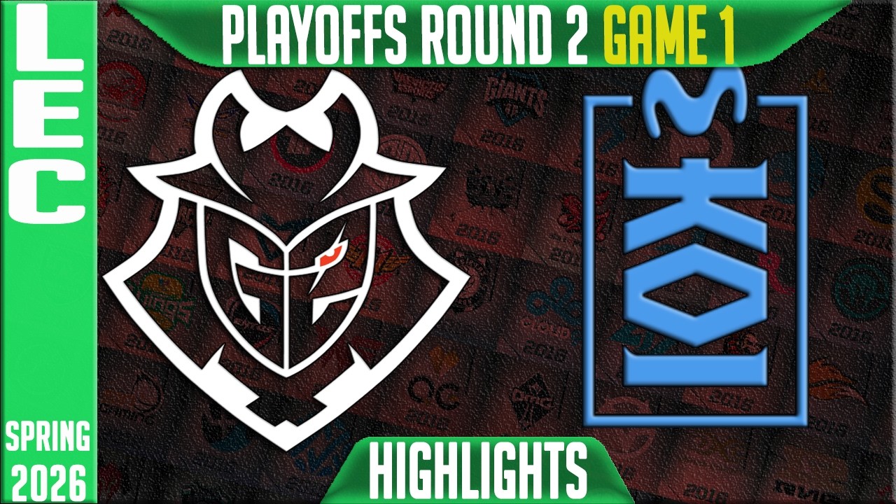 G2 vs MKOI Highlights Game 1 | LEC Spring 2026 Playoffs | G2 Esports vs Movistar KOI G1 background