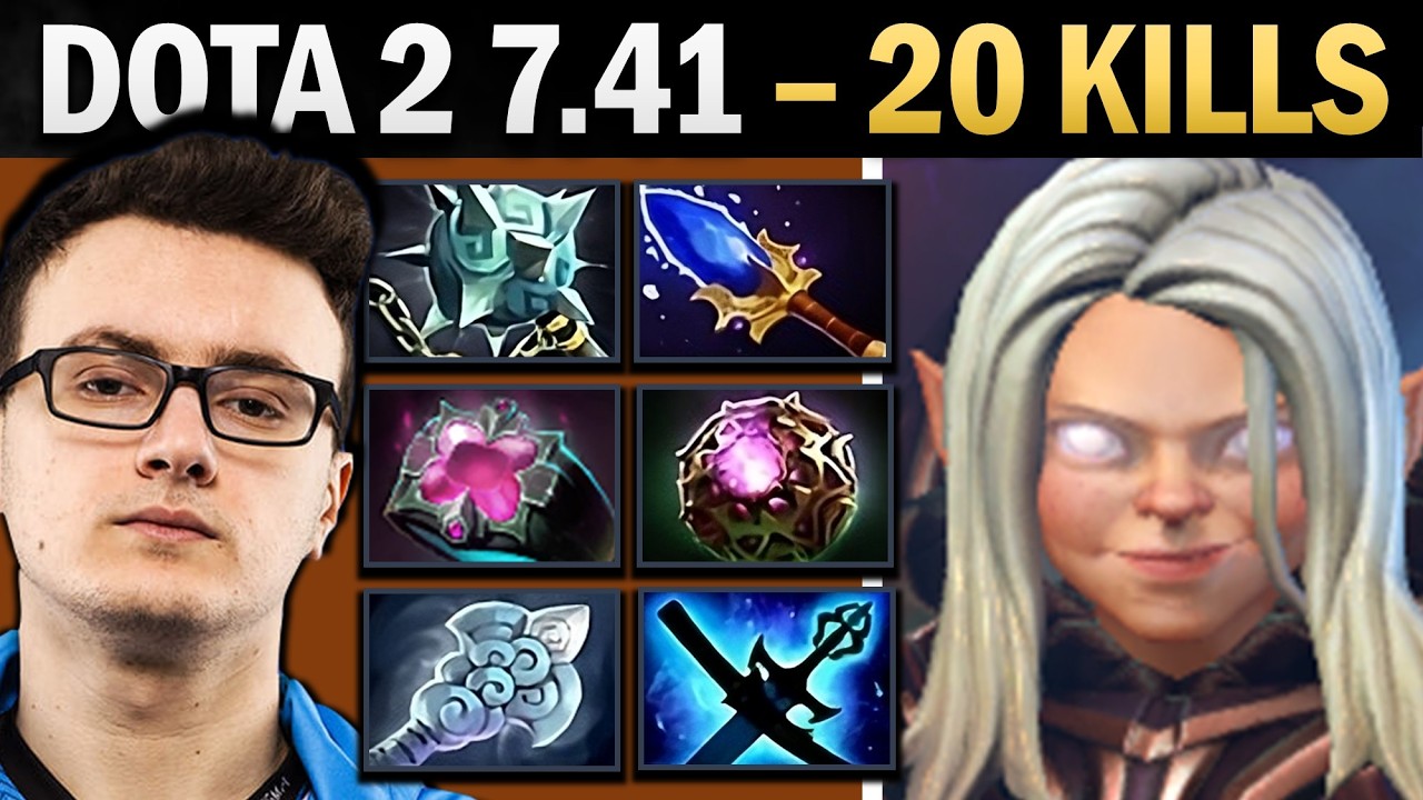 Invoker Dota 2 7.41 with Octarine and Windwaker - Dota Gameplay