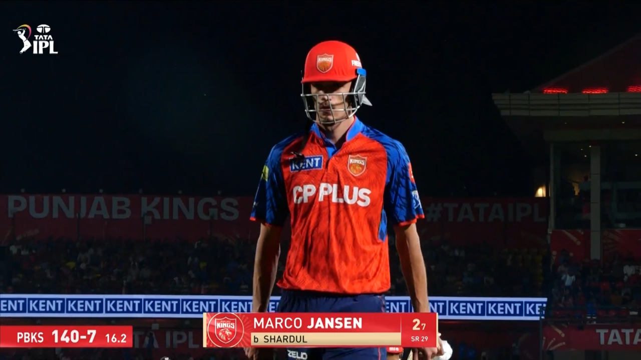 IPL 2026 M58: PBKS vs MI - Marco Jansen Wicket background