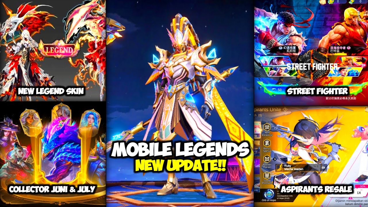 NEW LEGEND SKIN | MLBB X STREET FIGHTER | ASPIRANT RESALE | COLLECTOR JUNE JULY