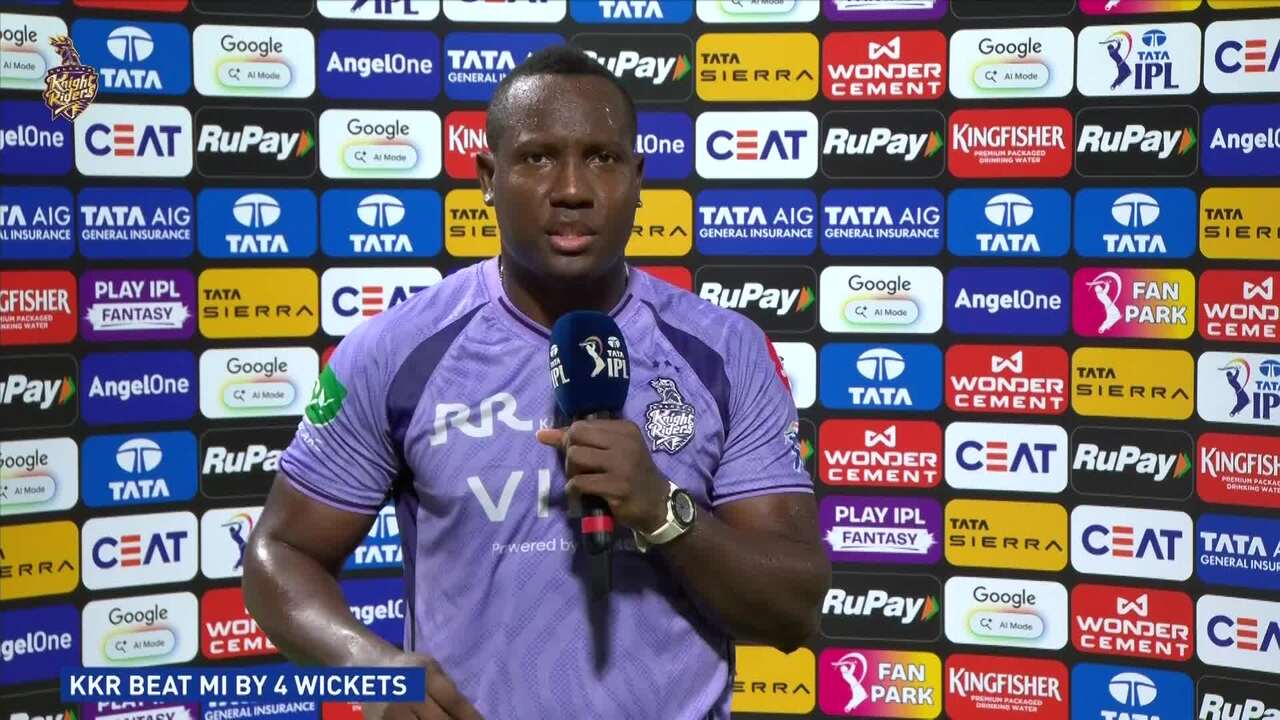 IPL 2026 M65: KKR vs MI - Rovman Powell Interview background