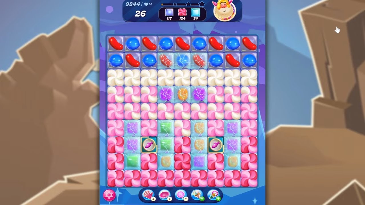Candy Crush Saga LEVEL 9844 NO BOOSTERS (new version)🐟☑️